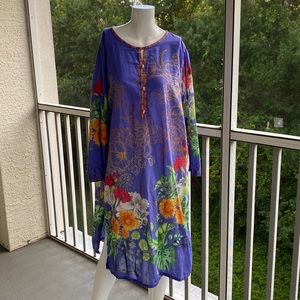 Floral Blue Dress